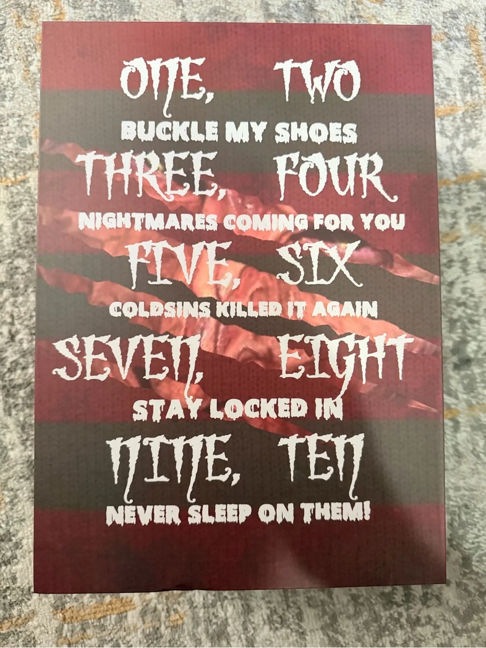 Horror Hockey Mask Art Print - White & Red Nightmares sneakers